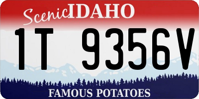 ID license plate 1T9356V