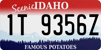 ID license plate 1T9356Z