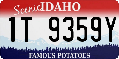 ID license plate 1T9359Y