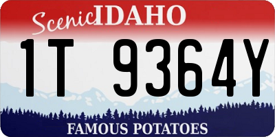 ID license plate 1T9364Y