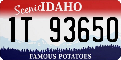 ID license plate 1T9365O