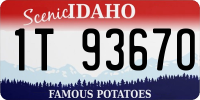 ID license plate 1T9367O
