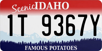 ID license plate 1T9367Y