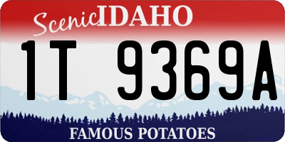 ID license plate 1T9369A