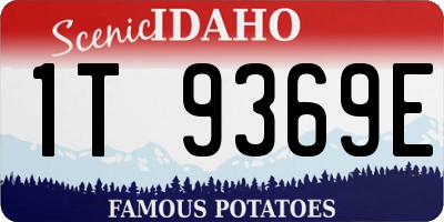 ID license plate 1T9369E