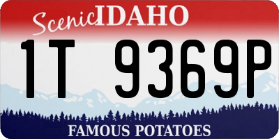 ID license plate 1T9369P