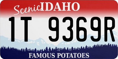ID license plate 1T9369R