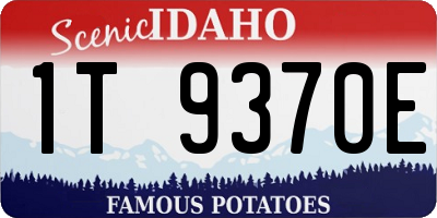 ID license plate 1T9370E