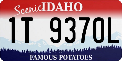 ID license plate 1T9370L
