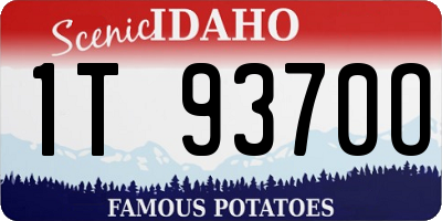 ID license plate 1T9370O