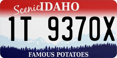 ID license plate 1T9370X
