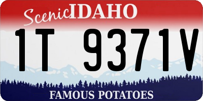 ID license plate 1T9371V