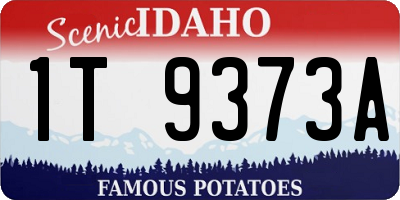 ID license plate 1T9373A