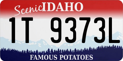 ID license plate 1T9373L