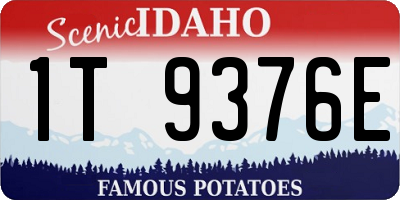 ID license plate 1T9376E