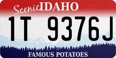 ID license plate 1T9376J