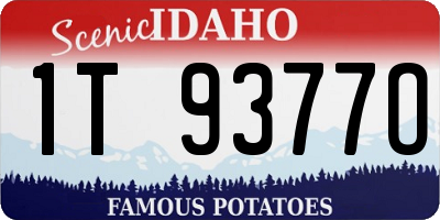 ID license plate 1T9377O