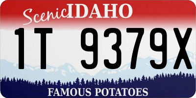 ID license plate 1T9379X