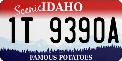 ID license plate 1T9390A