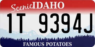 ID license plate 1T9394J