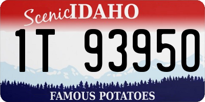 ID license plate 1T9395O
