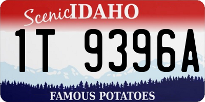 ID license plate 1T9396A