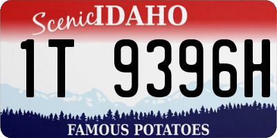 ID license plate 1T9396H