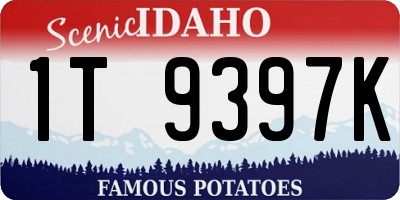 ID license plate 1T9397K