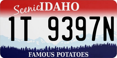 ID license plate 1T9397N