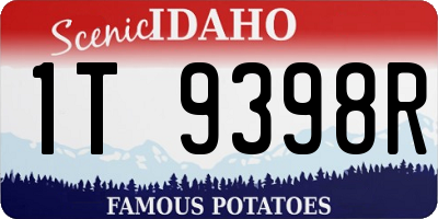 ID license plate 1T9398R