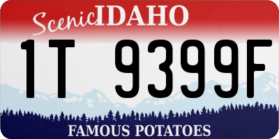 ID license plate 1T9399F