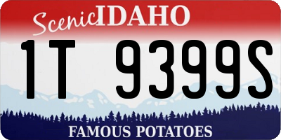 ID license plate 1T9399S