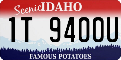 ID license plate 1T9400U