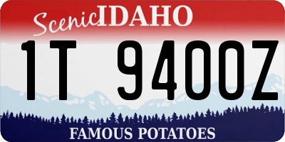 ID license plate 1T9400Z