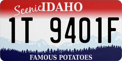 ID license plate 1T9401F