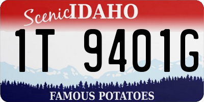 ID license plate 1T9401G