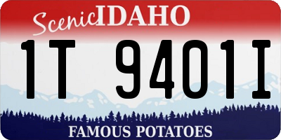 ID license plate 1T9401I