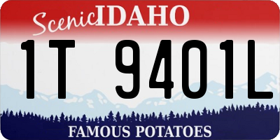 ID license plate 1T9401L