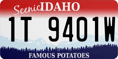 ID license plate 1T9401W