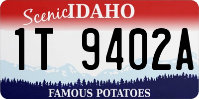 ID license plate 1T9402A