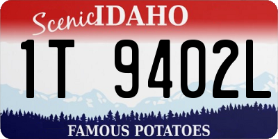 ID license plate 1T9402L