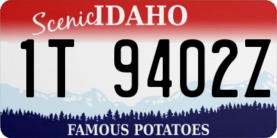 ID license plate 1T9402Z
