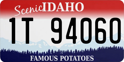 ID license plate 1T9406O