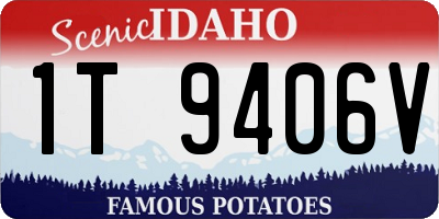 ID license plate 1T9406V
