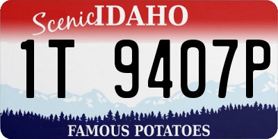 ID license plate 1T9407P