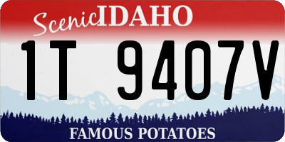 ID license plate 1T9407V