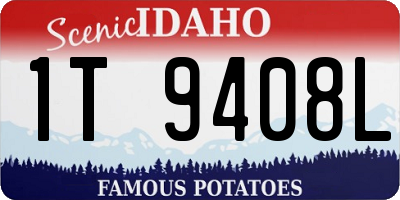 ID license plate 1T9408L