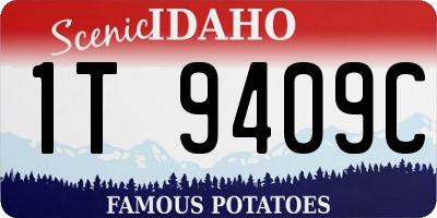 ID license plate 1T9409C