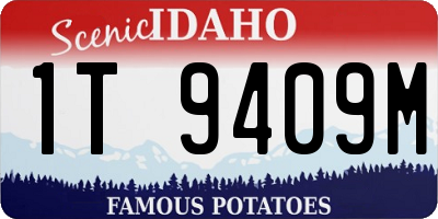 ID license plate 1T9409M