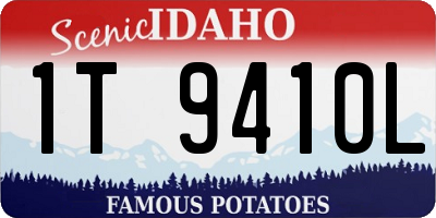 ID license plate 1T9410L